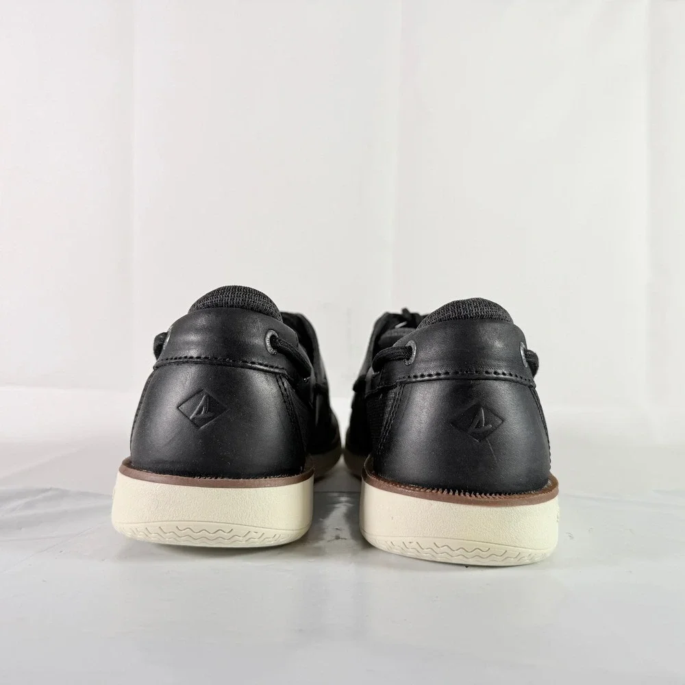 Sperry Surveyor 2-Eye Black Men Boat Shoe Size 9 New‎